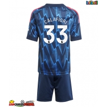 Camisa de Futebol Arsenal Riccardo Calafiori #33 Equipamento Secundário Infantil 2025-26 Manga Curta (+ Calças curtas)